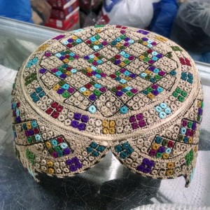 Lavender Saeedabad / Zardari Sindhi Cap / Topi (Hand Made) MK-252